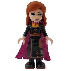 Anna - Black Dress, Cape (fig-002091)