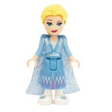 Elsa - Medium Blue Skirt, Glitter Cape (fig-002093)