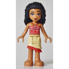 Moana - Red/Pink Shirt, Tan Skirt (fig-002113)