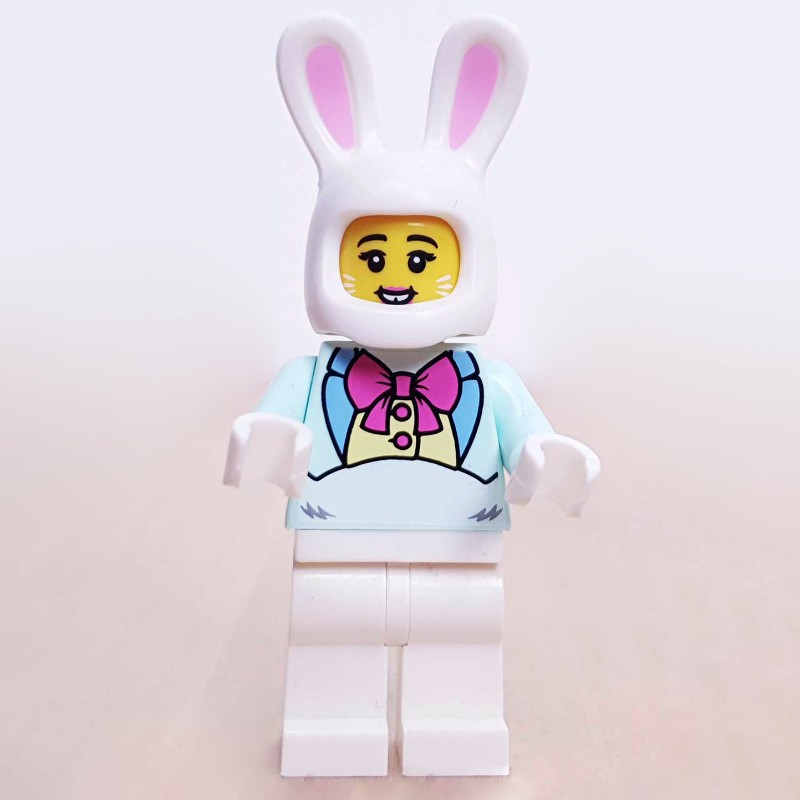 LEGO Set fig-002139 Easter Bunny, Woman, Dark Pink Bow Tie ...