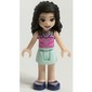 Emma - Dark Pink Top, Light Aqua Skirt