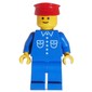 Blue Torso, Blue Legs, Red Hat