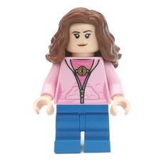 Hermione Granger, Bright Pink Hoodie over Dark Pink Shirt with Time Turner, Medium Legs (fig-002148)
