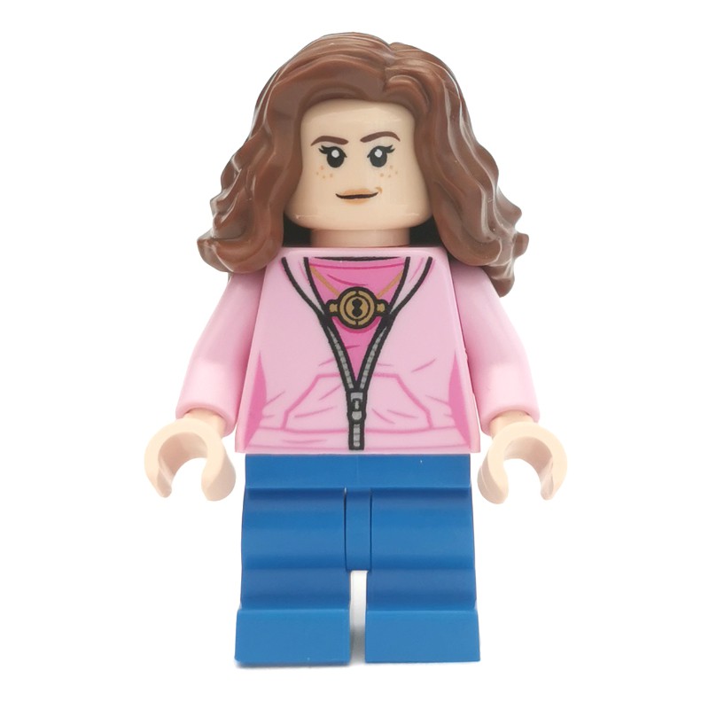 LEGO Set fig-002148 Hermione Granger, Bright Pink Hoodie over Dark Pink ...