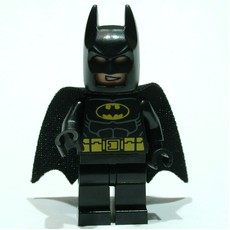 Batman, Black Suit, Black Cape and Cowl, Yellow Batman Logo, White Headband (37157 Cape) (fig-002198)