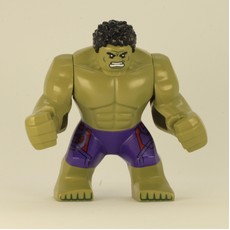Hulk (Big Fig), Black Hair, Dark Purple Pants with Print (fig-002208)