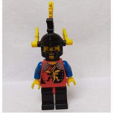 Knight (Dragon Knights) - Black Legs, Yellow Plumes, Plastic Cape (fig-002334)