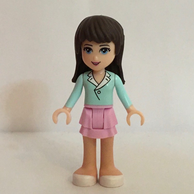 LEGO Set fig-002336 Sophie - Light Aqua Shirt, Bright Pink Skirt ...