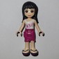 Maya - White Top, Magenta Skirt