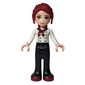 Mia - White Chef Jacket, Black Pants