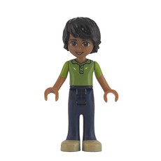 Matthew - Lime Vest, Dark Blue Trousers (fig-002349)