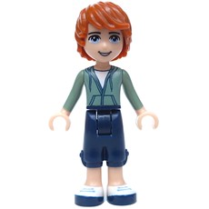 Julian - Sand Green, Dark Blue Trousers (fig-002361)