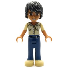 Matthew - Tan Shirt, Dark Blue Trousers (fig-002364)