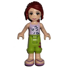 Mia - Lavender Top, Lime Trousers (fig-002372)