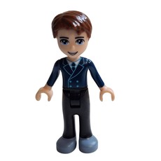 David - Dark Blue Vest, Black Trousers (fig-002377)
