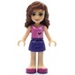 Olivia - Dark Pink Top, Dark Purple Skirt