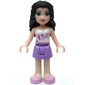 Emma - White Top, Medium Lavender Skirt