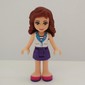 Olivia - White Blouse, Dark Purple Skirt