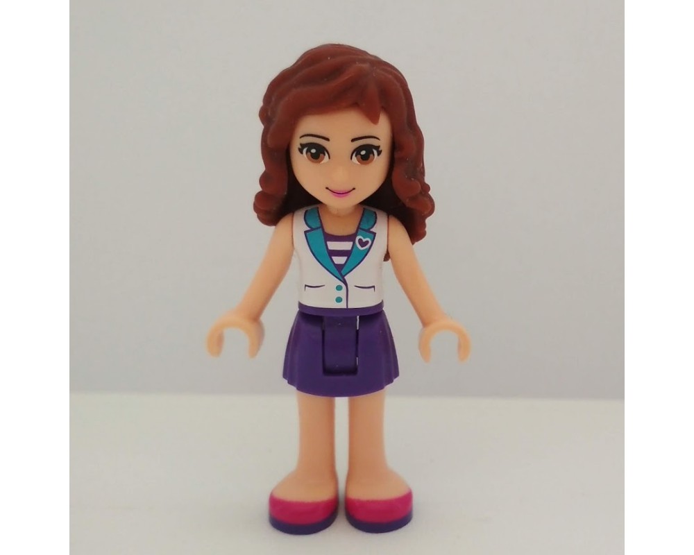 LEGO Set fig-002392 Olivia - White Blouse, Dark Purple Skirt ...