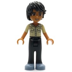 Matthew - Tan Shirt, Black Trousers (fig-002393)