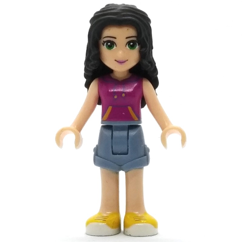 LEGO Set fig-002405 Emma - Magenta Top, Sand Blue Skirt (2016 Friends ...