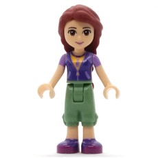 Joy - Magenta Vest, Sand Green Trousers (fig-002406)
