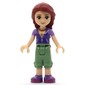 Joy - Magenta Vest, Sand Green Trousers