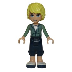 Ben - Sand Green Hoodie, Dark BLue Trousers (fig-002409)