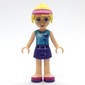 Stephanie - Medium Azure Top, Dark Purple Skirt