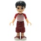 Nate - White/Red Shirt, Dark Red Trousers