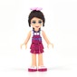 Naomi - White Top, Magenta Apron
