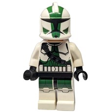 Clone Commander Gree, 41st Elite Corps Armor, Dark Green Markings (3626b Head) (fig-002507)