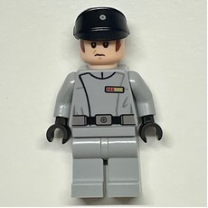 Imperial Officer, Light Bluish Gray Uniform, Black Hat (fig-002526)