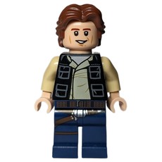 Han Solo, Black Vest, Dark Blue Legs, Ruffled Hair (fig-002527)