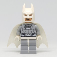 Batman, Light Bluish Gray Suit, White Cape and Cowl (Arctic Batman) (fig-002537)