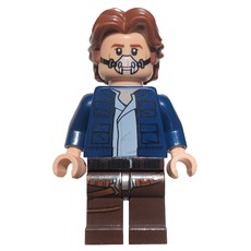 Han Solo, Dark Blue Jacket, Dark Brown Legs, Printed Breathing Mask (fig-002550)