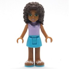 Andrea - Lavender Top, Medium Azure Skirt (fig-002579)