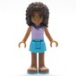 Andrea - Lavender Top, Medium Azure Skirt
