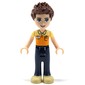 Daniel - Orange Shirt, Dark BLue Trousers