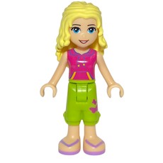 Liza - Magenta Top, Lime Trousers (fig-002590)