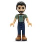 Steve - Sand Green Shirt, Dark Blue Trousers