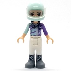 Emma - Lavender/White Race Suit (fig-002623)