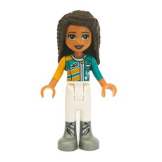 Andrea - Orange/Azure/White Race Suit (fig-002625)
