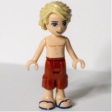 Mason - Bare Chest, Dark Red Trousers (fig-002632)