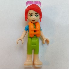 Mia - Lime/Azure Wet Suit, Trans-Purple Glasses (fig-002665)