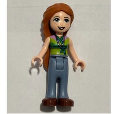 Ann - Green/Lime Vest, Sand Blue Trousers (fig-002669)