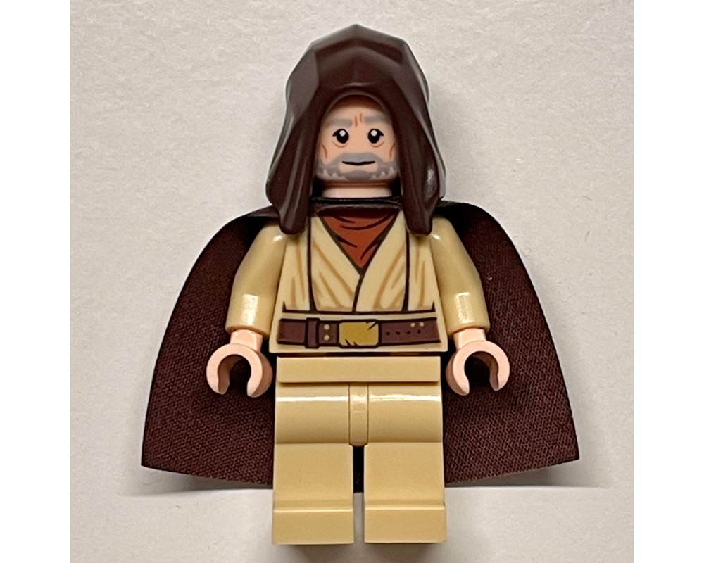 LEGO Set fig-002685 Obi-Wan Kenobi, Old, Tan Robes, Dark Brown Hood and ...