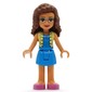 Olivia - Bright Light Yellow Jacket, Dark Azure Skirt