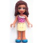 Olivia - Magenta Top, Bright Light Yellow Skirt