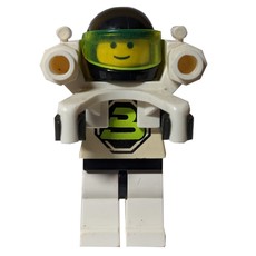 Blacktron II - Jetpack, 3626a Head, No Plate 1 x 1 Round (fig-002777)